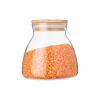 ARDESTO Jar Fresh Hourglass 400 ml, glass, bamboo
