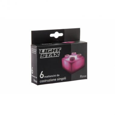 LIGHT STAX Цеглинки 2х2 Junior з LED підсвіткою[Рожевий]