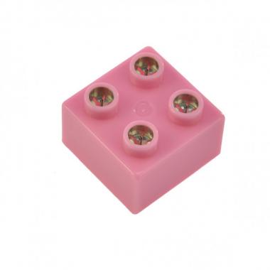 LIGHT STAX Цеглинки 2х2 Junior з LED підсвіткою[Рожевий]