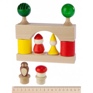 nic cubio Wooden blocks (17 pcs.)