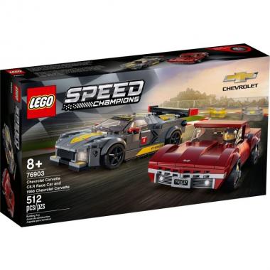 LEGO Конструктор Speed Champions Chevrolet Corvette C8.R Race Car and 1968 Chevrolet Corvette 76903