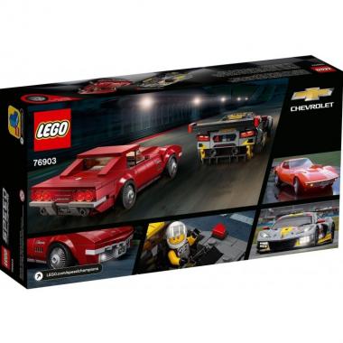 LEGO Конструктор Speed Champions Chevrolet Corvette C8.R Race Car and 1968 Chevrolet Corvette 76903