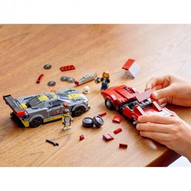 LEGO Конструктор Speed Champions Chevrolet Corvette C8.R Race Car and 1968 Chevrolet Corvette 76903