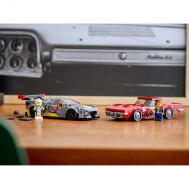 LEGO Конструктор Speed Champions Chevrolet Corvette C8.R Race Car and 1968 Chevrolet Corvette 76903