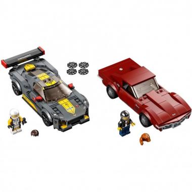 LEGO Конструктор Speed Champions Chevrolet Corvette C8.R Race Car and 1968 Chevrolet Corvette 76903