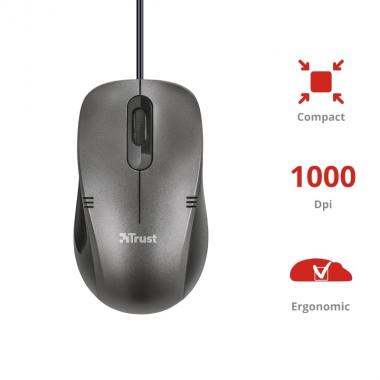Trust IVERO COMPACT MOUSE BLACK