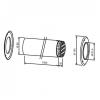 Bosch Extension AZ 413 with grid, length 1000 mm, diameter 80 mm