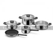 ARDESTO Saucepan Gemini, glass lid, 1.4 l, stainless steel