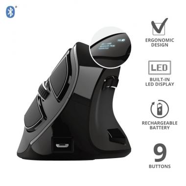 Trust Voxx Rechargeable Ergonomic WL Black
