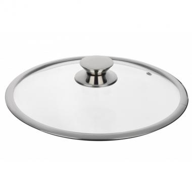 ARDESTO Gemini lid 28 cm, glass and stainless steel