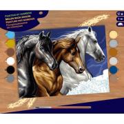 Sequin Art Набір для творчості PAINTING BY NUMBERS SENIOR Дикі коні
