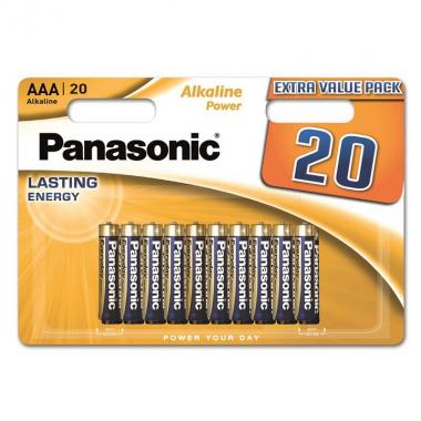 Panasonic Battery ALKALINE POWER Alkaline AAA blister, 20 pcs.