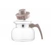 Termisil Ewa teapot, 1000 ml, grey, borosilicate glass, plastic