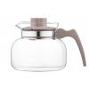 Termisil Ewa teapot, 1000 ml, grey, borosilicate glass, plastic