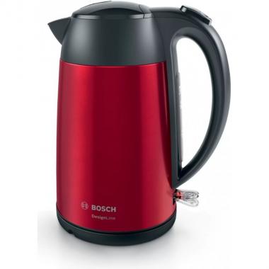 Bosch Електрочайник, 1.7л, метал, червоний