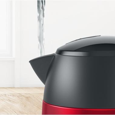 Bosch Електрочайник, 1.7л, метал, червоний