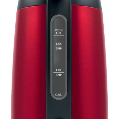 Bosch Електрочайник, 1.7л, метал, червоний