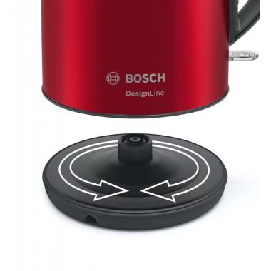 Bosch Електрочайник, 1.7л, метал, червоний