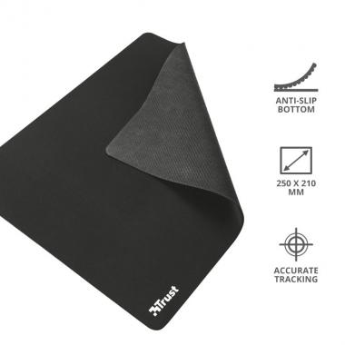 Trust Mouse Pad M Black (250*210*3 мм)