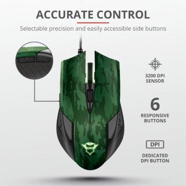 Trust Миша + килимок GXT781 RIXA CAMO MOUSE & PAD