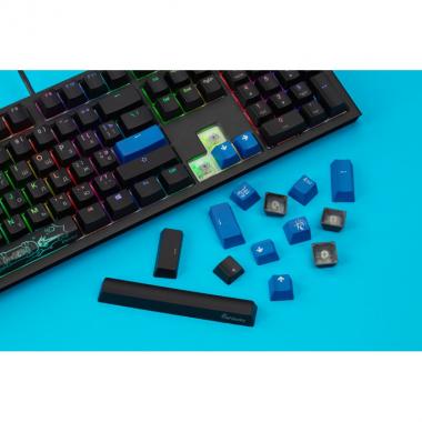Ducky Shine 7[Cherry Red, RGB LED, UA/RU, Black]