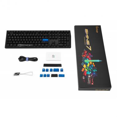 Ducky Shine 7[Cherry Red, RGB LED, UA/RU, Black]