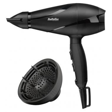 BaByliss Фен, 2200 Вт, 1 концентратор, диффузор, черный