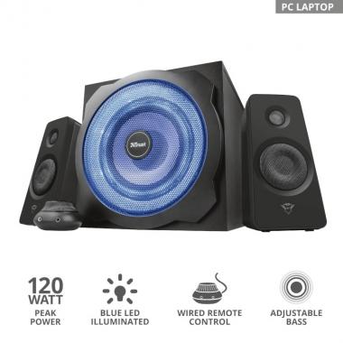 Trust 2.1 GXT 628 Tytan Illuminated Speaker Set BLACK