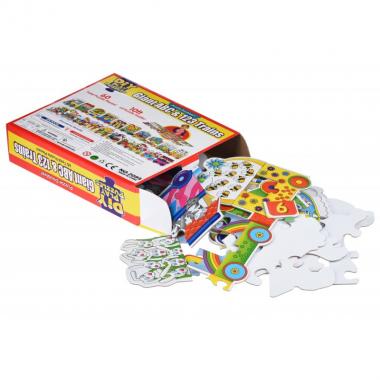 Same Toy Пазл Великий поїзд Букв і Цифр