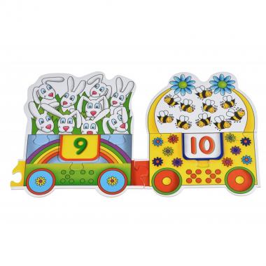 Same Toy Пазл Великий поїзд Букв і Цифр