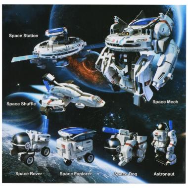 Same Toy Робот-конструктор - Космічний флот 7 в 1 на сонячній батареї