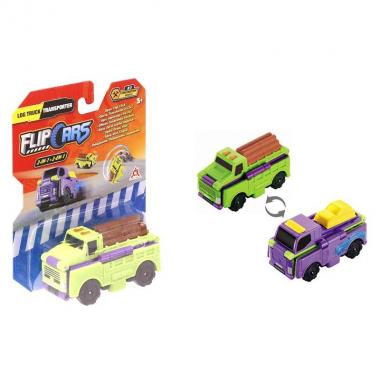 Flip Cars 2 in 1 Timber Truck & Transporter