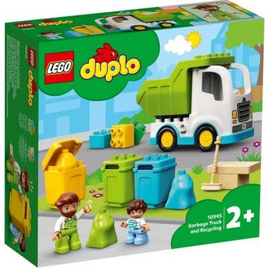LEGO Конструктор DUPLO Сміттєвоз і контейнери для роздільного збору сміття 10945