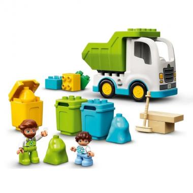 LEGO Конструктор DUPLO Сміттєвоз і контейнери для роздільного збору сміття 10945