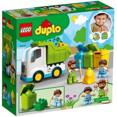 LEGO Конструктор DUPLO Сміттєвоз і контейнери для роздільного збору сміття 10945