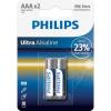 Philips Battery Ultra Alkaline AAA blister, 2 pcs