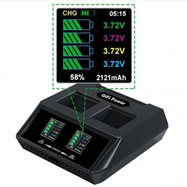 Yuneec Зарядное устройство GiFi Power для аккумулятора YUNEEC H520E, H3, Fast Balance Charger 2-в-1