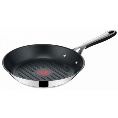 Tefal Frying pan Jamie Oliver Kitchen Essential Grill, 26cm, stainless steel