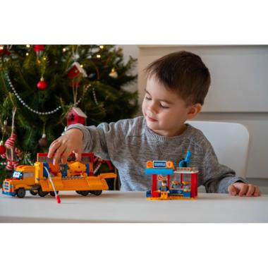 Super Wings Конструктор Small Blocks Buildable Vehicle Set вантажівка і магазин