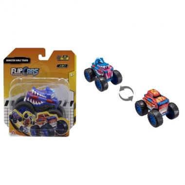 Flip Cars 2-in-1 Flip Vehicle- Monster Wolf Truck
