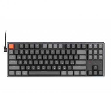 Keychron K8 Aluminum Frame 87 keys, Optical Brown, Hot-Swap, RGB, BLACK