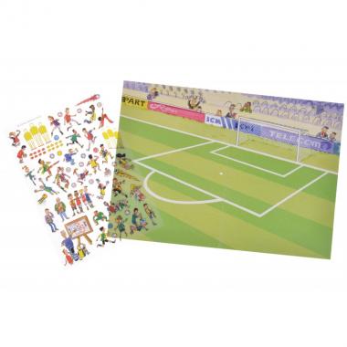 Scribble Down Transferred Stickers - Football Training