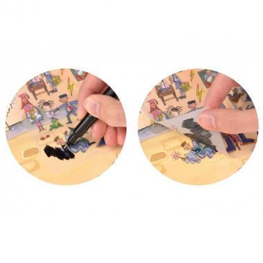 Scribble Down Transferred Stickers - Football Training