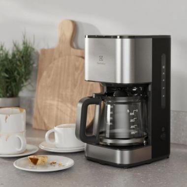 Electrolux Coffe maker drip, 1.375L, ground , inox