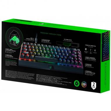 Razer Клавіатура ігрова BlackWidow V3 Mini HyperSpeed Green Phantom Ed. WL/BT/USB US RGB, Black