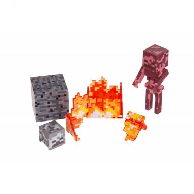 Minecraft Игровая фигурка Skeleton on Fire серия 4