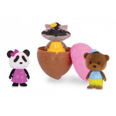 Li`l Woodzeez Bobblehead 3 Pack (Series 3)