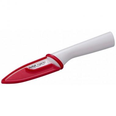 Tefal Нож для овощей керамический с чехлом Ingenio Ceramic White 8 см (K1530314)