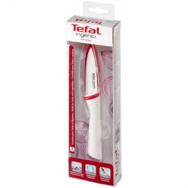Tefal Нож для овощей керамический с чехлом Ingenio Ceramic White 8 см (K1530314)