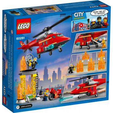 LEGO Конструктор City Спасательный пожарный вертолёт 60281